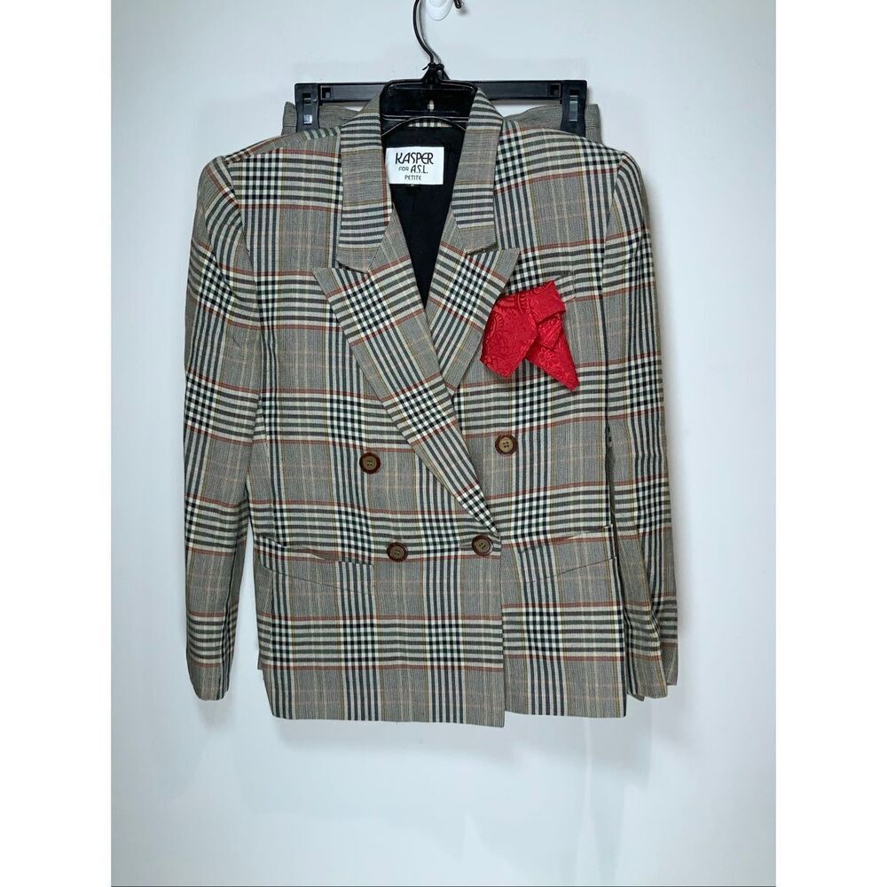 Kasper ASL vintage 90s skirt suit size 6 petite